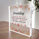 Friendship Gift For Best Friend Plaque Gift For Her Christmas