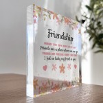 Friendship Gift For Best Friend Plaque Gift For Her Christmas
