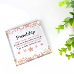 Friendship Gift For Best Friend Plaque Gift For Her Christmas