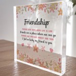 Friendship Gift For Best Friend Plaque Gift For Her Christmas