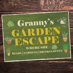 Any Names GARDEN ESCAPE Sign PERSONALISED Garden Shed Sign