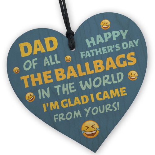 Novelty Fathers Day Joke Gift For Dad Funny Dad Gift Wood Heart Novelty Fathers Day Joke Gift For Dad Funny Dad Gift Wood Heart