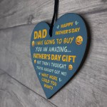 Dad Gifts For Fathers Day Novelty Wooden Heart Gift For Dad