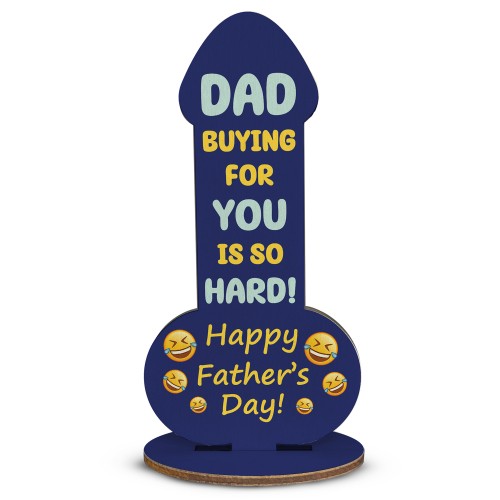 Dad Gift Fathers Day Wood Plaque Novelty Joke Gift For Dad Funny