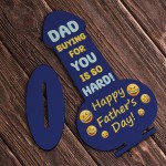 Dad Gift Fathers Day Wood Plaque Novelty Joke Gift For Dad Funny
