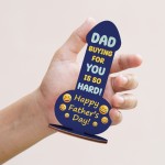 Dad Gift Fathers Day Wood Plaque Novelty Joke Gift For Dad Funny