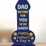 Dad Gift Fathers Day Wood Plaque Novelty Joke Gift For Dad Funny