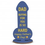 Dad Gift For Fathers Day Funny Wood Plaque Gift For Dad Novelty