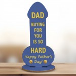 Dad Gift For Fathers Day Funny Wood Plaque Gift For Dad Novelty