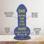 Dad Gift For Fathers Day Funny Wood Plaque Gift For Dad Novelty
