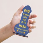 Dad Gift For Fathers Day Funny Wood Plaque Gift For Dad Novelty
