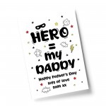 Daddy You are My Hero Personalised Print Fathers Day Gifts