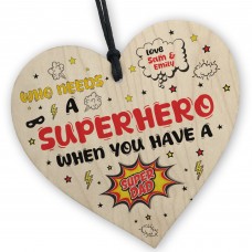 PERSONALISED Daddy Dad Superhero Fathers Day Gifts From Son