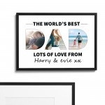 Personalised Fathers Day Print Framed DAD Pictures Dad Birthday