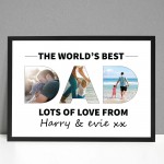 Personalised Fathers Day Print Framed DAD Pictures Dad Birthday