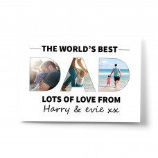 Personalised Fathers Day Print DAD Pictures Dad Birthday Gifts