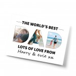 Personalised Fathers Day Print DAD Pictures Dad Birthday Gifts