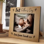 Personalised 1st Fathers Day 7x5 Photo Frame First Fathers Day