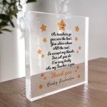 Handmade Personalised Teacher Gift Acrylic Block Thank You Gift