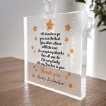 Handmade Personalised Teacher Gift Acrylic Block Thank You Gift