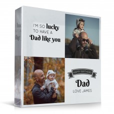 Personalised Dad Photo Gift Acrylic Block Dad Gift For Birthday