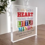 Thank You Gift For Teacher Big Heart To Shape Little Minds