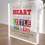 Thank You Gift For Teacher Big Heart To Shape Little Minds