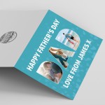 Personalised Fathers Day Card For Dad With Photos DAD CARD