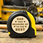 Dad Gift Engraved Tape Measure Novelty DIY Gift For Dad Birthday