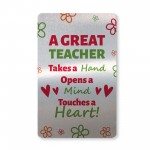 Teacher Appreciation Gifts Metal Card Thank You Gift For Teacher