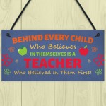 Teacher Thank You Appreciation Gifts Desk Plaque End of Term 