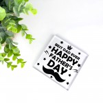 Fathers Day Gift For BEST DAD EVER Clear Freestanding Plaque