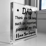 Gift For DAD Thank You Gift For Dad Birthday Gift Fathers Day