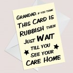 Joke Humour Card For Grandad Fathers Day Card With Envelope