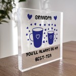 Grandpa Gifts From Grandchildren Acrylic Freestanding Block