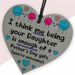 Dad Father's Day Gifts From Daughter Novelty Wooden Heart Gift
