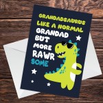 Fathers Day Cards for Grandad Grandadsaurus Grandad Fathers Day