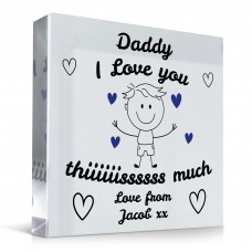 Gift For Dad Daddy I Love You This Much From Son Personalised