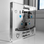 Gift For Dad Daddy I Love You This Much From Daughter