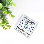 FUNNY JOKE Gift For Stepdad For Fathers Day Personalised Block