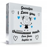 Gift For Grandpa Grandad I Love You This Much From Granddaughter