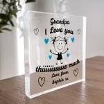 Gift For Grandpa Grandad I Love You This Much From Granddaughter