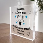 Gift For Grandpa Grandad I Love You This Much From Granddaughter