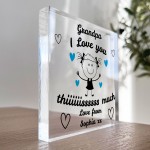 Gift For Grandpa Grandad I Love You This Much From Granddaughter