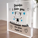 Gift For Grandpa Grandad I Love You This Much From Granddaughter