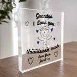 Gift For Grandpa Grandad I Love You This Much From Grandson