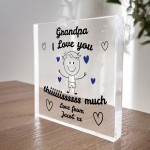 Gift For Grandpa Grandad I Love You This Much From Grandson