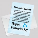 Fathers Day Cards From Daughter Dad Daughter Peom Card