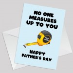 Fathers Day Card For Stepdad No One Measures Up To You Novelty