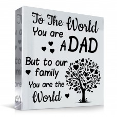 Fathers Day Birthday Gift For Dad Acrylic Block Plaque Present